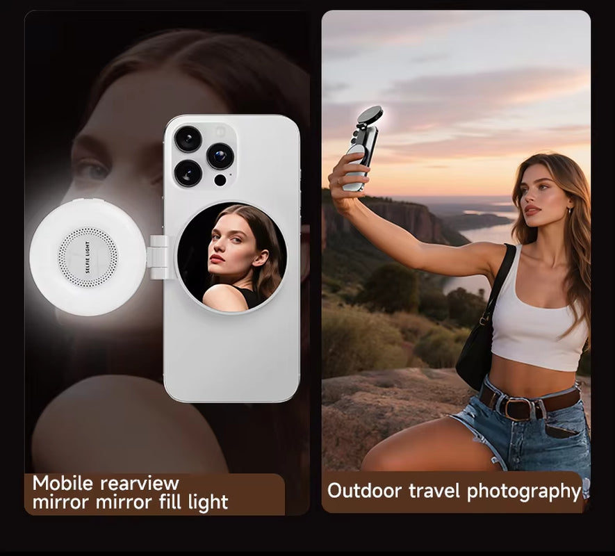 Illuminate Your Selfies: 360° Magnetic LED Phone Light for Stunning Photos