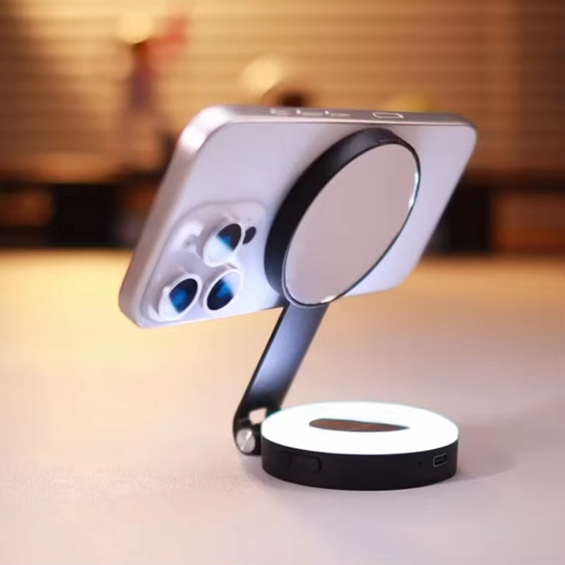 Illuminate Your Selfies: 360° Magnetic LED Phone Light for Stunning Photos