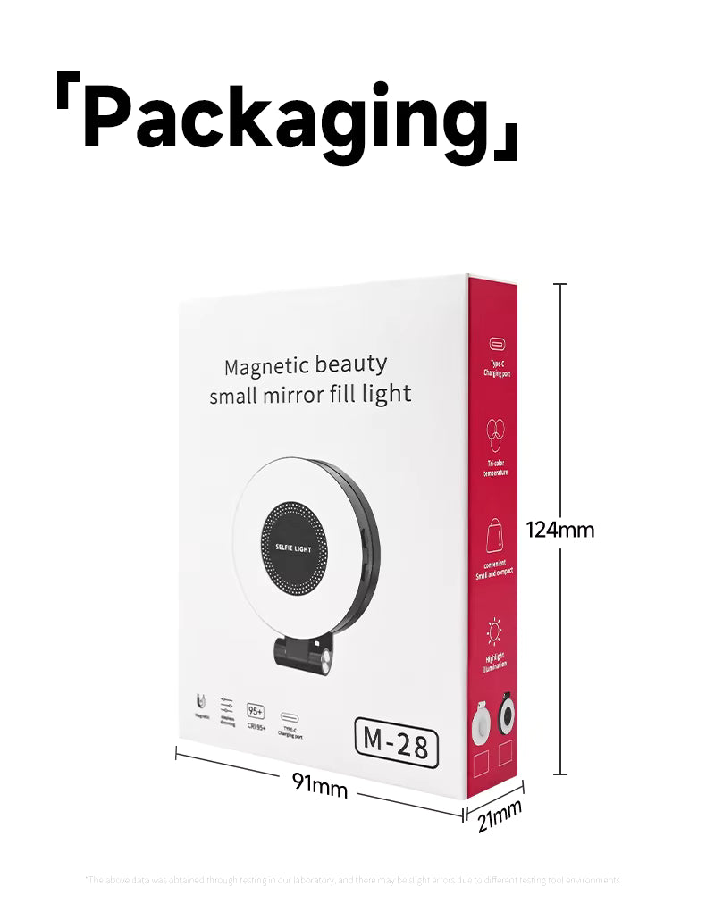 MagSafe Selfie Light Pro | 360° Magnetic Ring Fill Light with Adjustable Color Temperature for iPhone