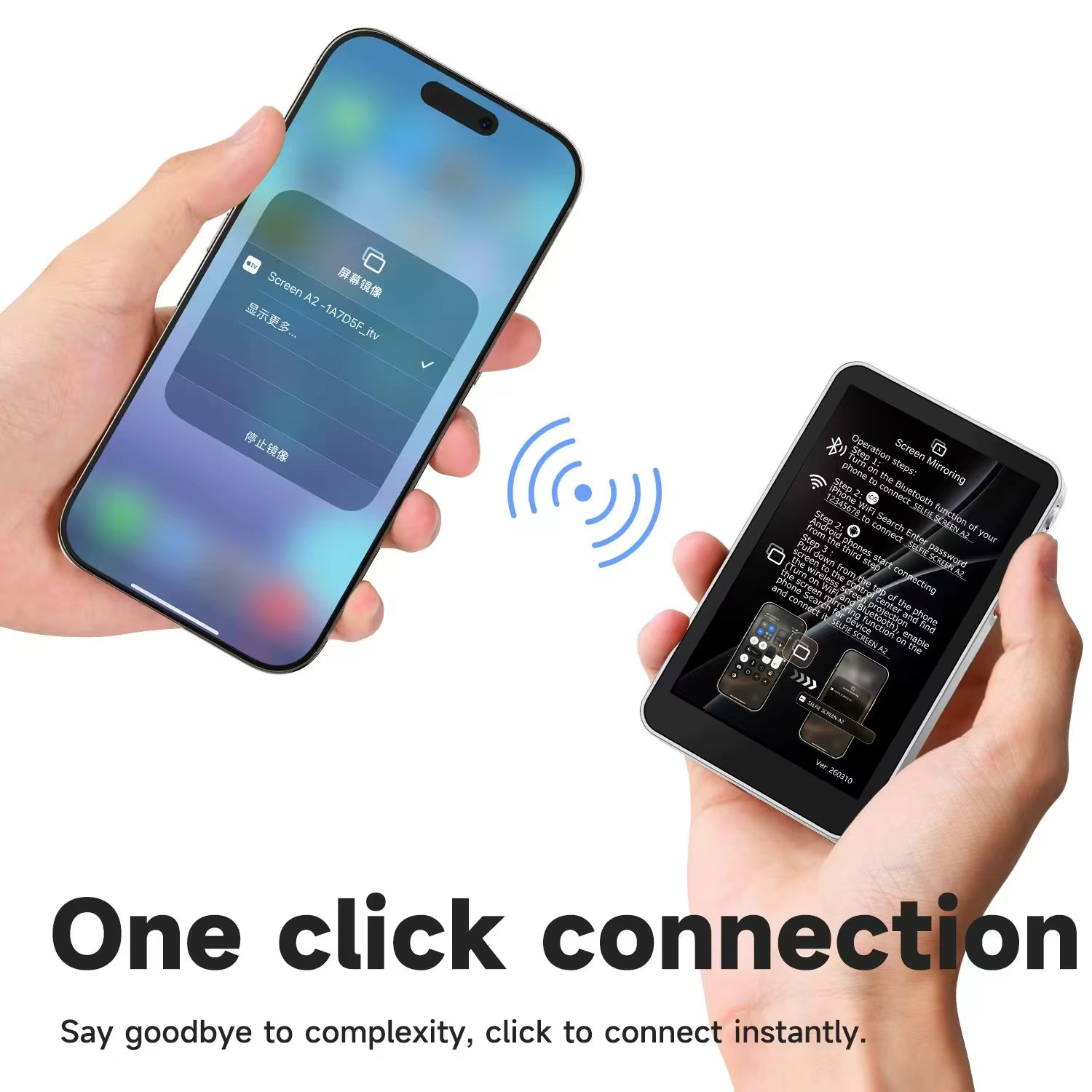 Magnetic Screen Vlog Selfie Monitor Smartphone Phone Rear Custom Camera for Selfie Vlog Live Stream for Iphone